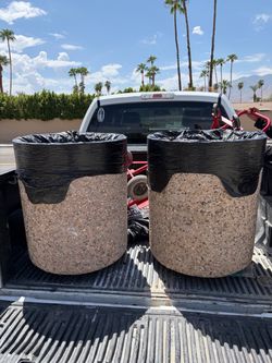 Outdoor Concrete Trash Receptacle