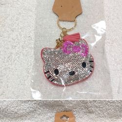 New Beautiful Sparkling Kitty Keychain Great Great Christmas Gift Idea.
