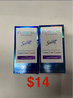 Secret Clinical 72HR Clear Gel Deodorant – 2 Pack