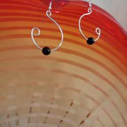 Silver and Crystal Dangle Earring
