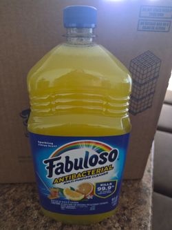 6 Pack Fabuloso Antibacterial Multi-Purpose Cleaner, Sparkling Citrus, 48 oz, All Purpose Floor Cleaner