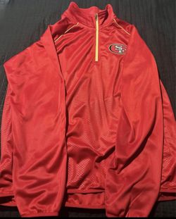 Red SF 49ers Zip  Pullover  jacket in 2xl men 