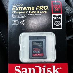 Sandisk 128GB Extreme Pro CFExpress Type B Card 