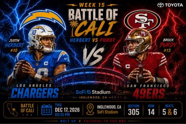 LA Chargers vs SF 69ers NFL Game Tickets