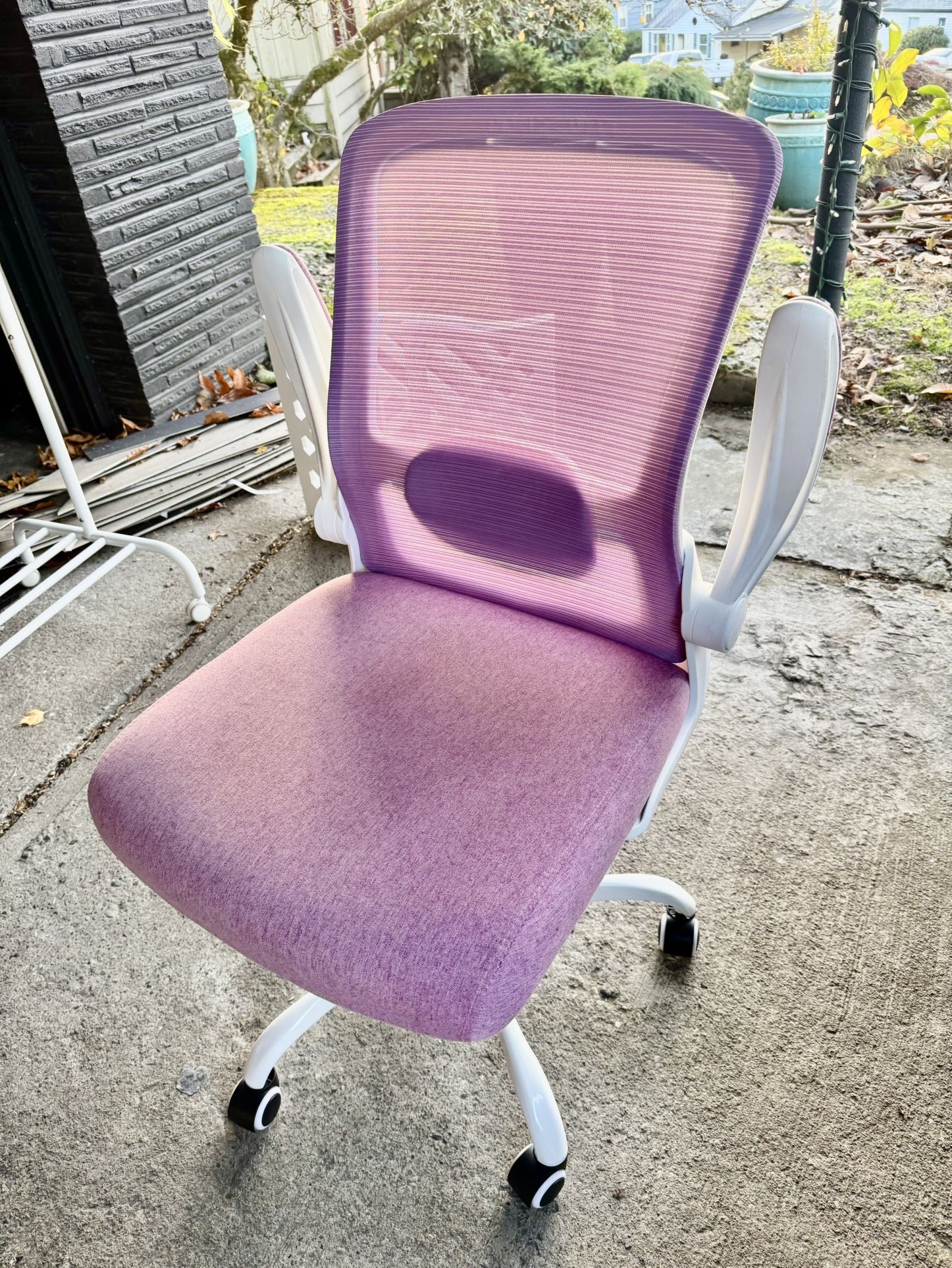 Ergonomic High Back Desk Chair With Lumbar Support, Adjustable Height