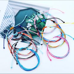 Adjustable Wax string bracelets- lots of colors!!!