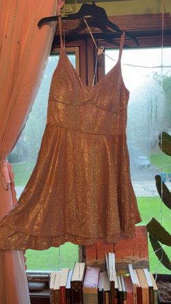 Pink champagne colored homecoming dress