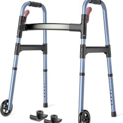 BOTH New Foldable Adult Walker AND Free Accessory Storage  Tray
