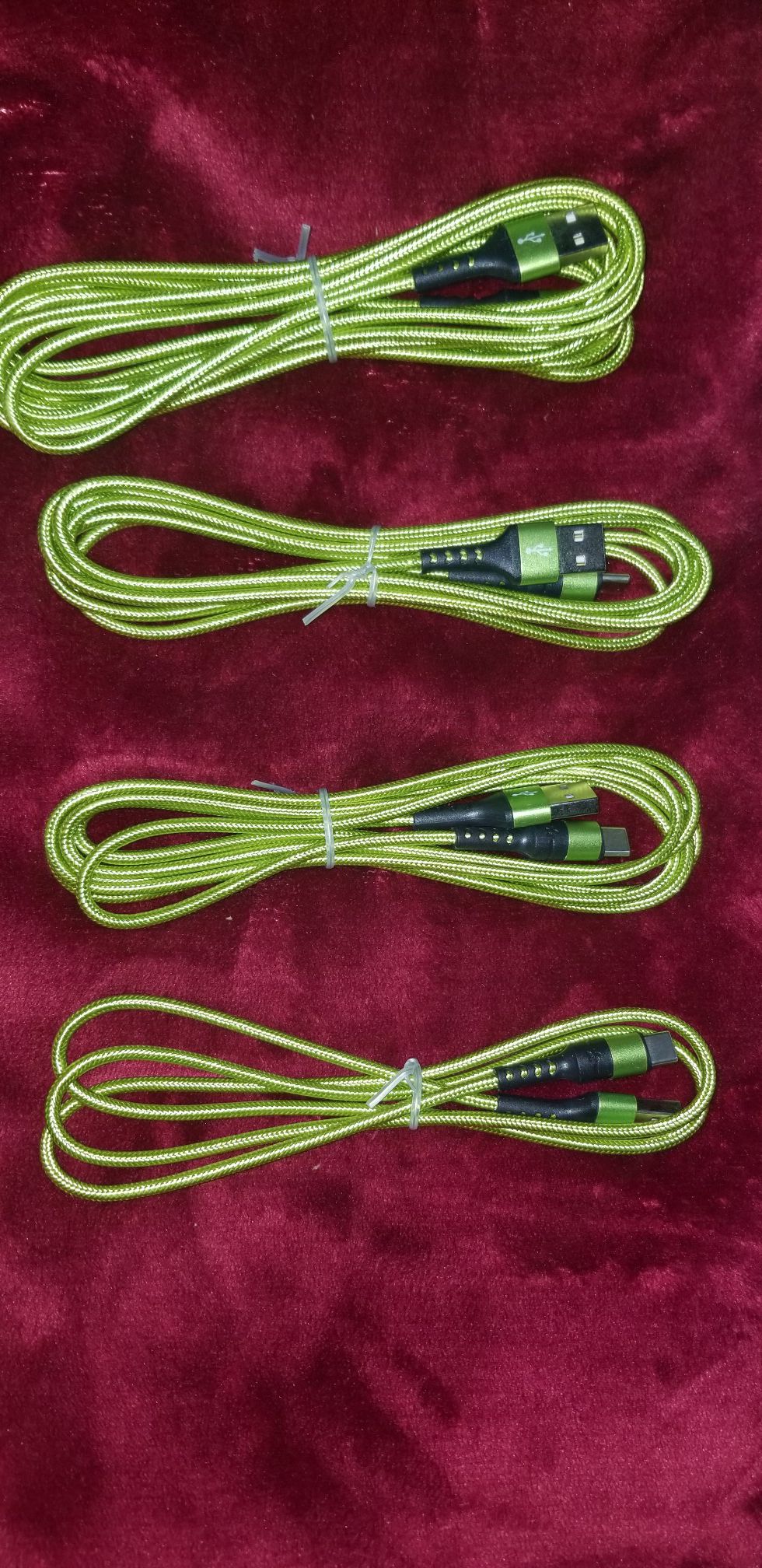 4Pack(10ft 6ft 6ft 3ft) USB Type C Nylon Braided Long Cable