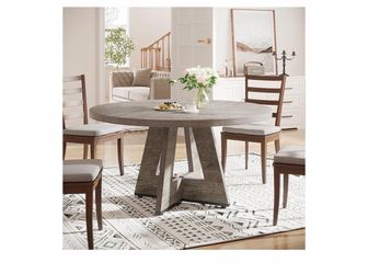 Wood Table + 4 Chair Set