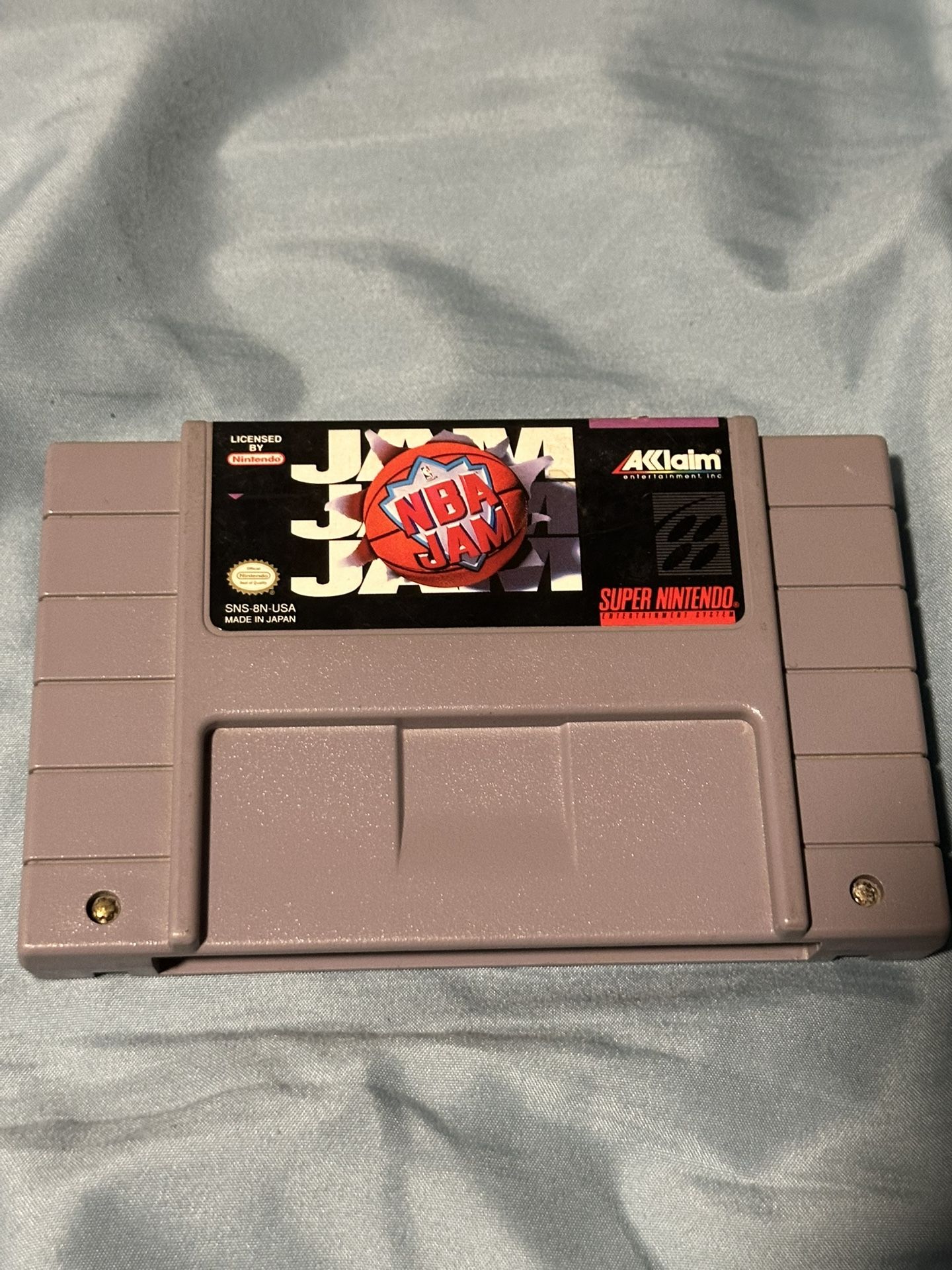NBA Jam SNES Game Cartridge