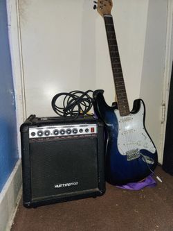 Huntington Gutair Set Up Just Collecting Dust, All Still Works,