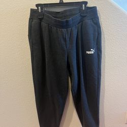 Women’s Gray Puma Jogger Pants-Size 1X