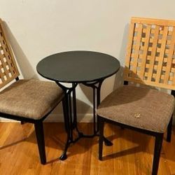 Metal Chair And Table