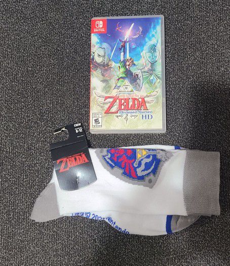 Zelda Skyward Sword + Pre Order Socks For Nintendo Switch