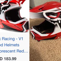fox racing V1 helmet size xl