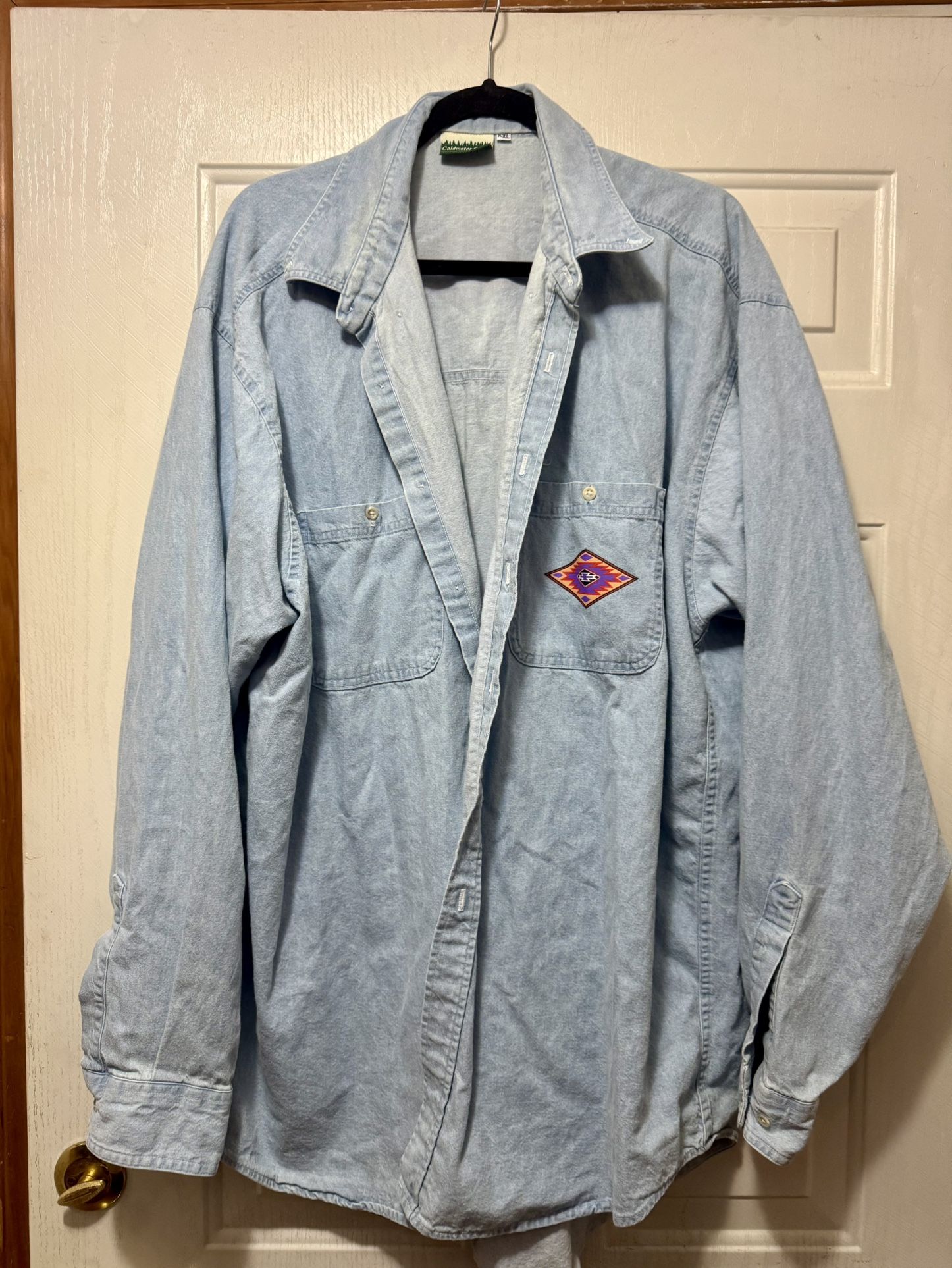 Cold Water Creek Jean  Shirt Native Southwestern Style 