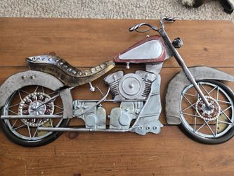 Metal Motorcycle Wall Decor 
