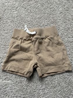 Khaki Baby Shorts.  6 Months 