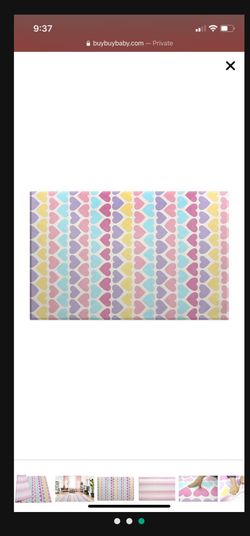 Reversible Heats Pink Multicolor Playpen Mat