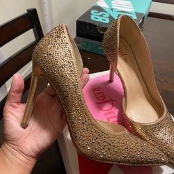 Gold Sparkly Heels