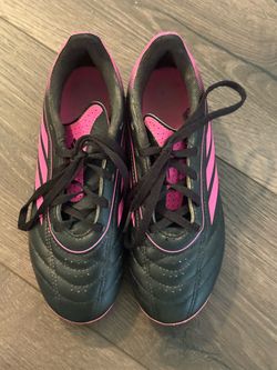Size 2 soccer cleats with shin guards