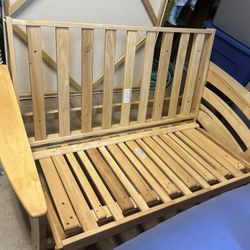 Nice Wooden Futon With Mattress