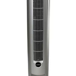 Lasko 42" Wind Curve Tower Fan with Ionizer and Remote, 2551, Silver, 13"