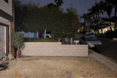 Cement Retaining Wall