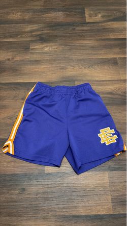 Eric Emanuel EE Mesh Shorts Blue Gold