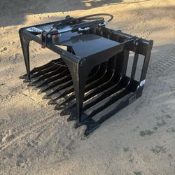 Skid Steer Grapple Bucket 44” Skeleton Attachment