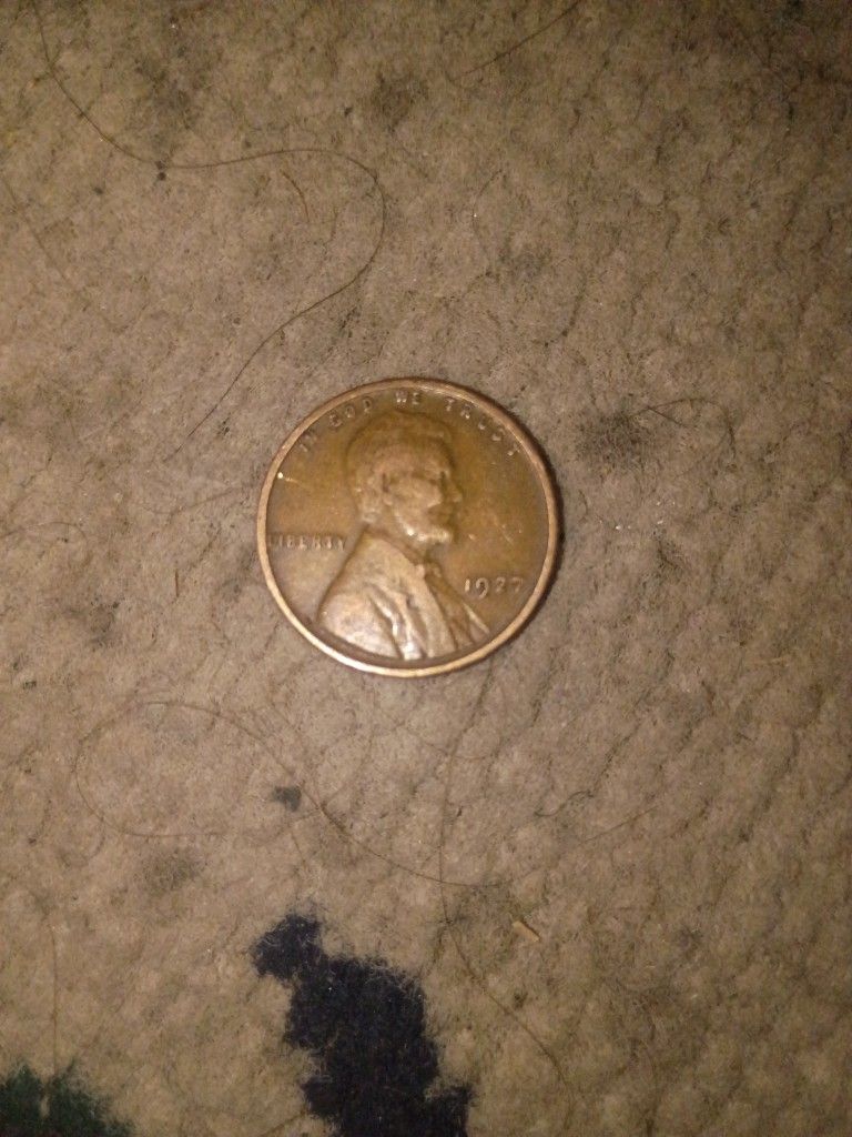 1927 No Mint Mark Wheat Penny