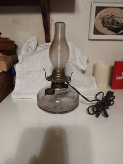 Got Old Light Was oil Lamp At One Time