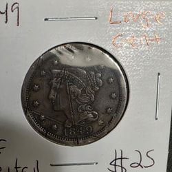 1849 Us Large Cent