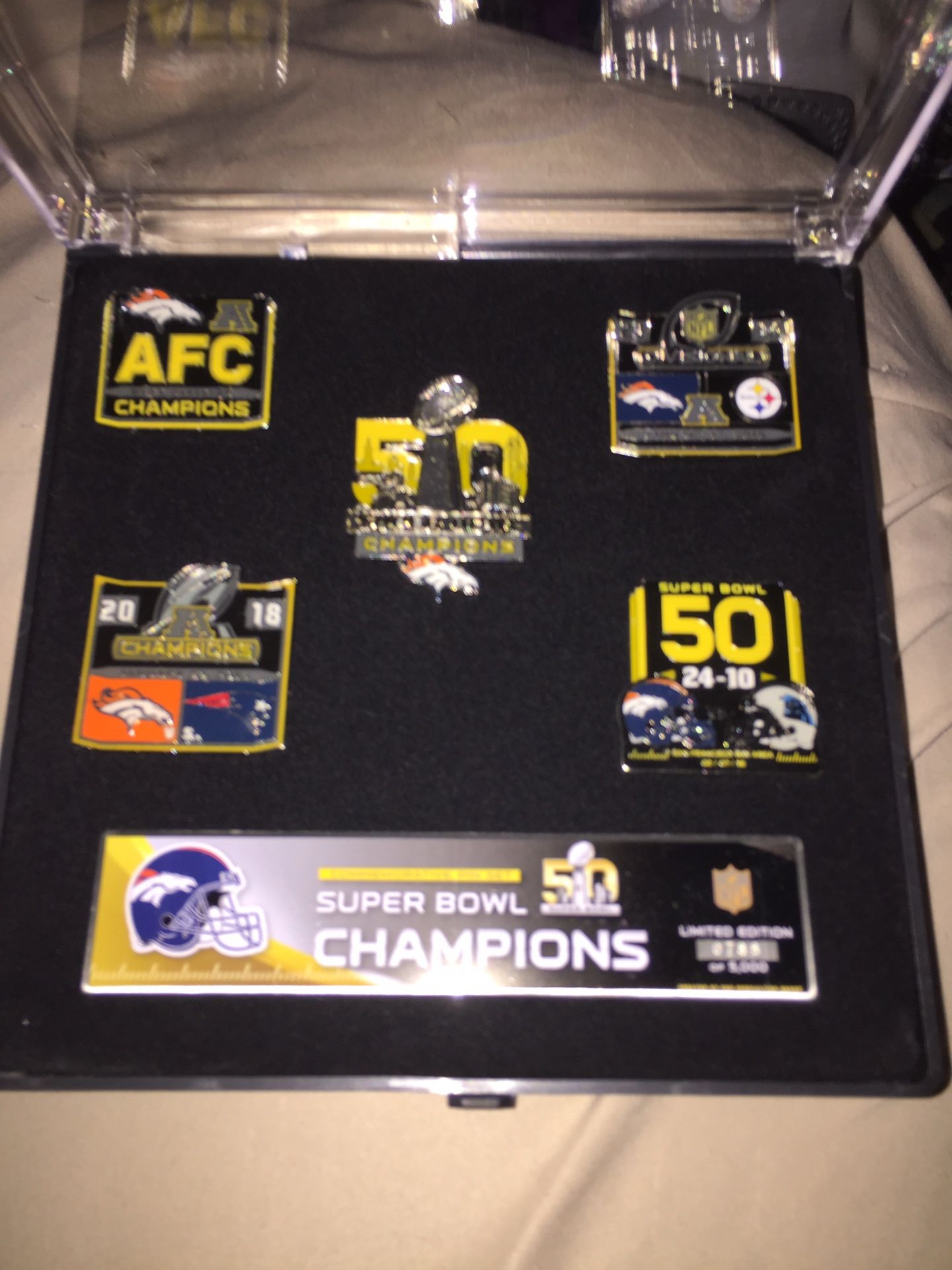 BRONCOS SUPER BOWL 50..PIN SET