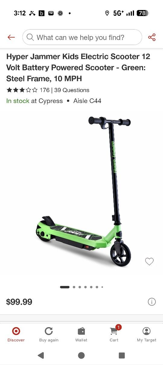 Hyper Jammer Electric Scooter For Toddlers