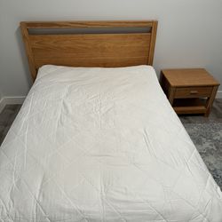 Grainwood Loft Solid Wood Bed Frame + BeautyRest  Greenwood Mattress (Full Size)