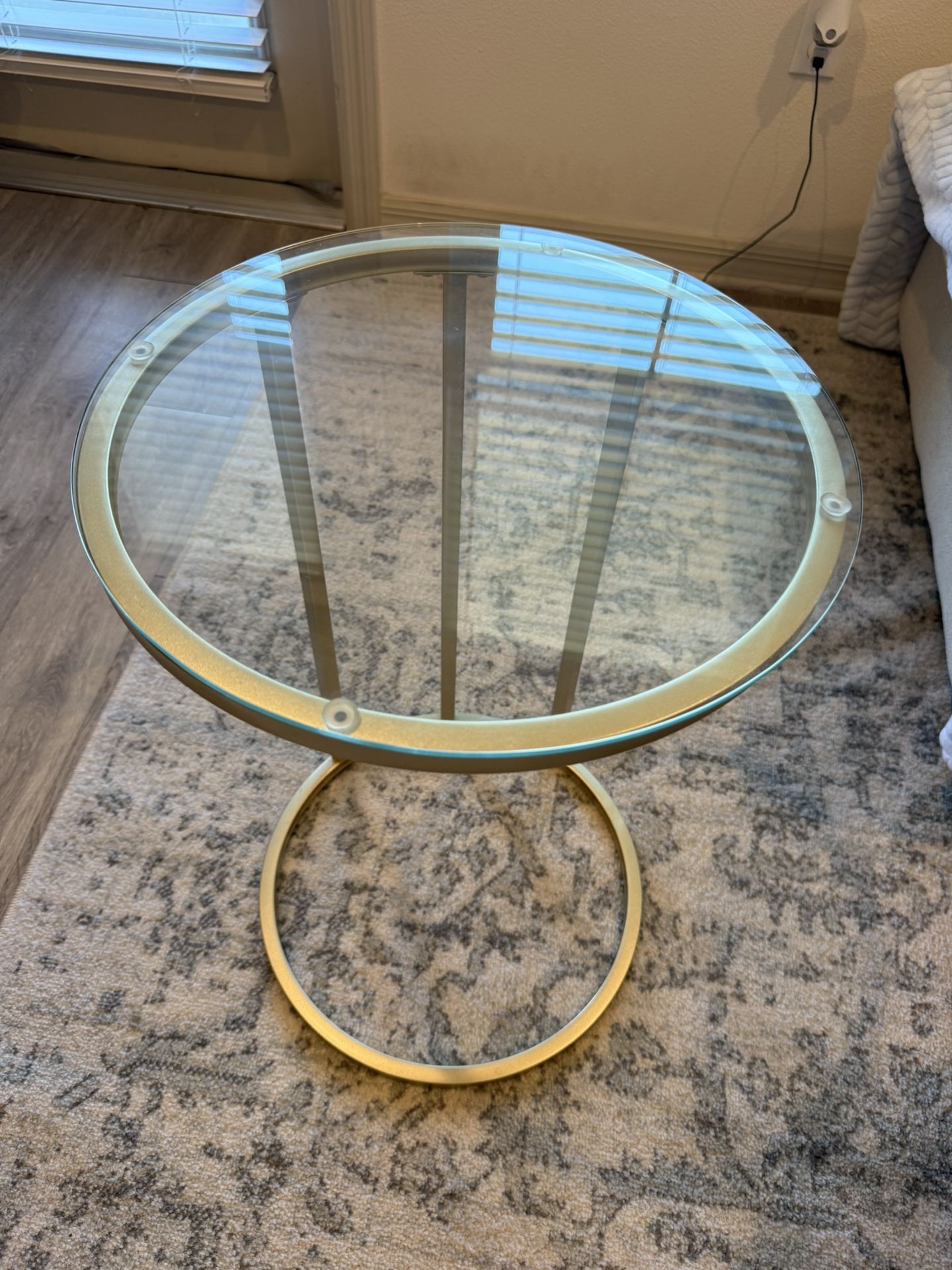 Gold End Table