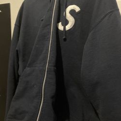 Supreme Blue S Logo Hoodie 