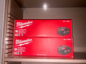 NEW Milwaukee M18 REDLITHIUM XC5.0 Batteries – Factory Sealed 10-Pack (48-11-1851)