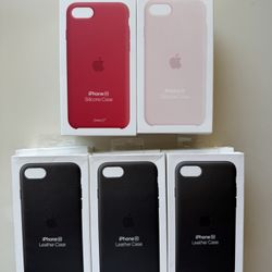 iPhone SE 2nd/3rd Gen and 8/7 silicone and leather cases