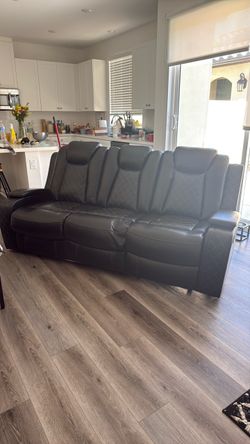 Leather Reclining couch