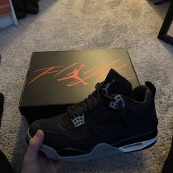 Jordan 4 Black Canvas