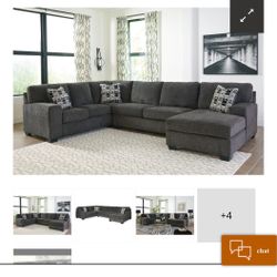 Ashley’s Furniture 3 Piece Sectional Couch 