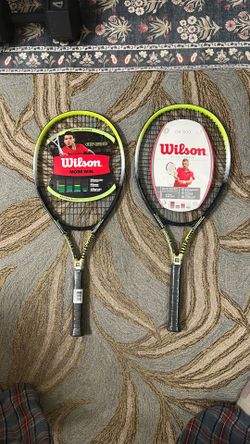 NEW, Wilson OS 500, 2 Rackets sold together, 1 grip size 4 3/8, 1 grip size 4 1/4.