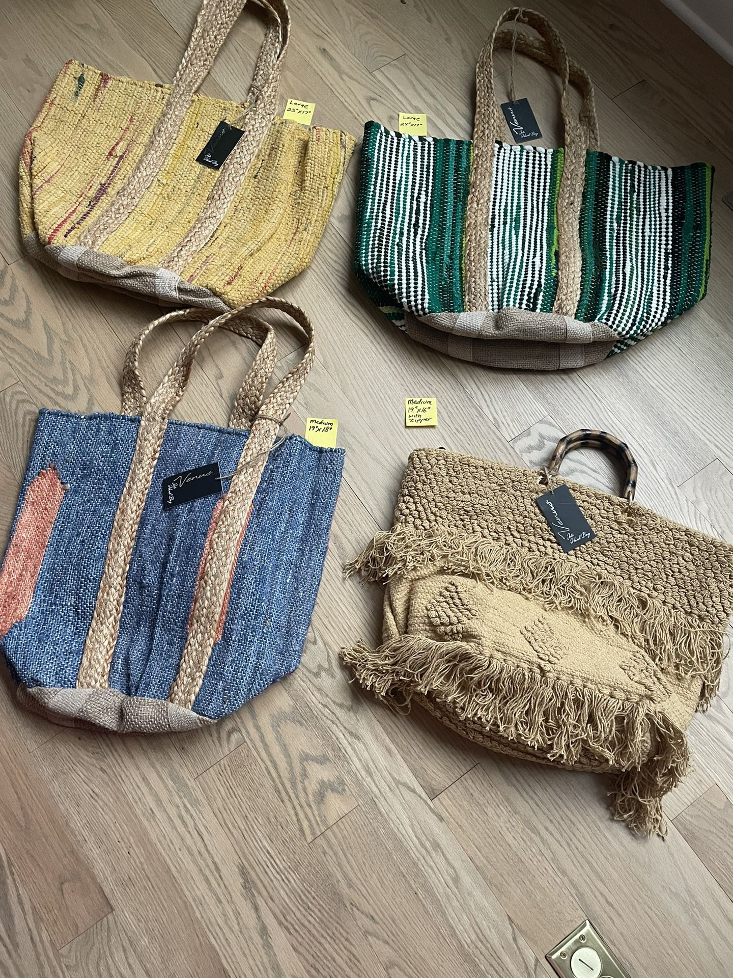Beach/Tote  Bags- Handmade In India NWT