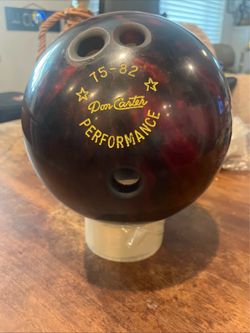 Vintage Don Carter Ebonite 75-82 Performance Bowling Ball 15lbs 11oz