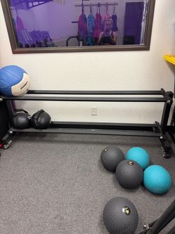 2 tier medicine ball rack