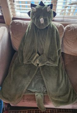 Kid's Dinosaur Hooded Blanket