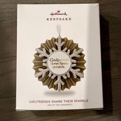 NEW - Hallmark Keepsake Christmas Tree Ornament - Girlfriends Share Their Sparkle
